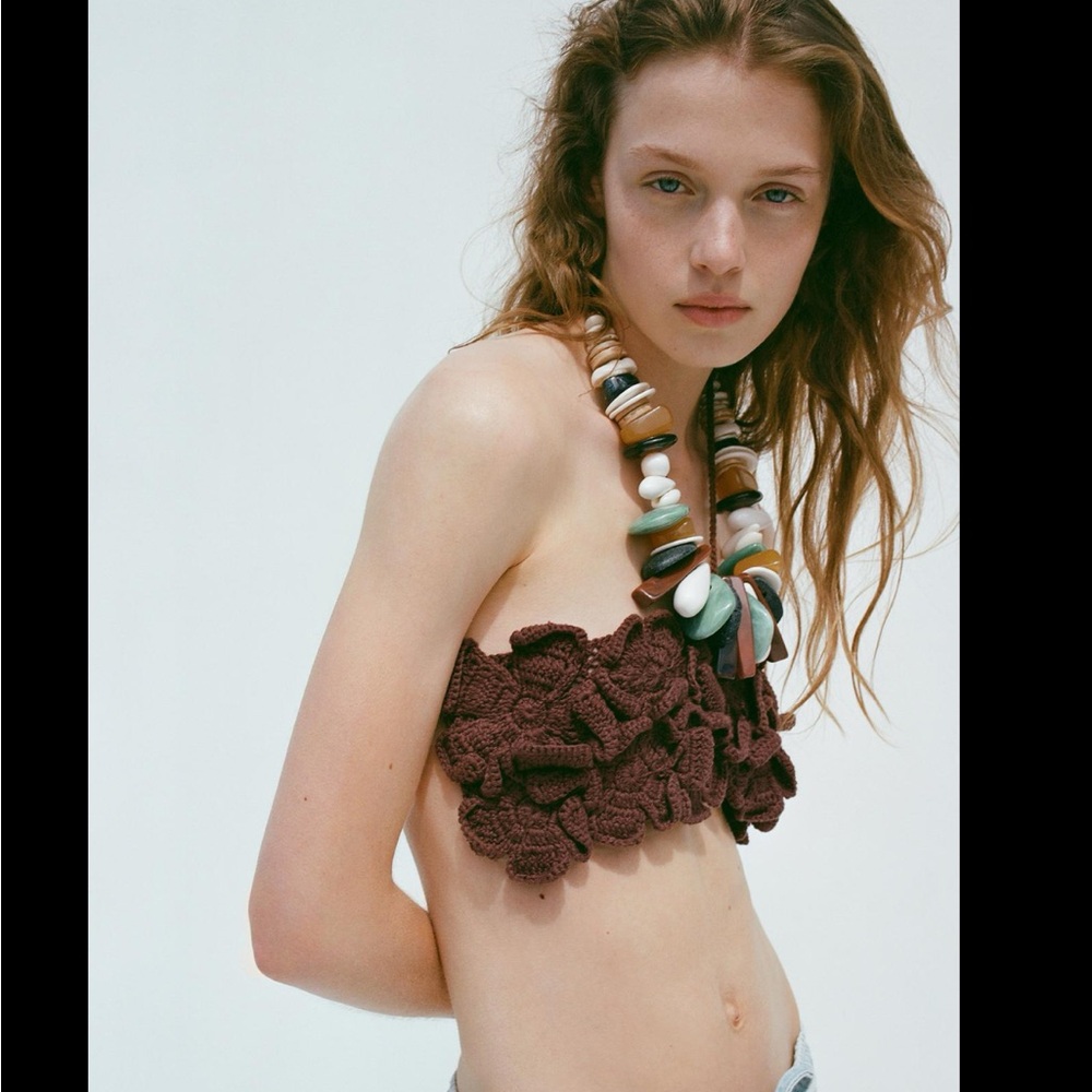 FLORAL BANDEAU TOP - Picture 10 of 12